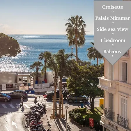 Palais Miramar: 1 Bed Side Sea View Apartment Cannes